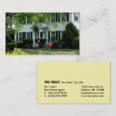 Wirkliches Anwesen-weiße schwarze Visitenkarte (Vorne/Hinten)