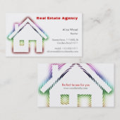 Wirkliches Anwesen-Zuhause | beruflich Visitenkarte (Vorne/Hinten)