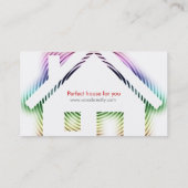 Wirkliches Anwesen-Zuhause | beruflich Visitenkarte (Rückseite)