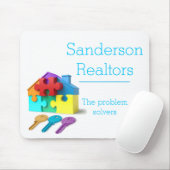 Wirkliches Anwesen, Zuhauseversicherung, Realtor, Mousepad (Mit Mouse)