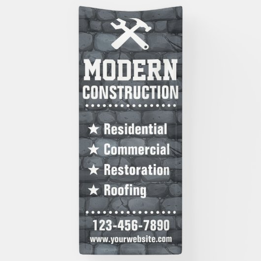 Wirkliches Bauunternehmen des Anwesen-| des Banner (Vertikal)
