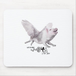 Wirkliches Fliegen-Schwein-populäres Geschenk, Mousepad