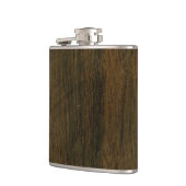 Wirkliches gescanntes hölzernes flachmann (Links)