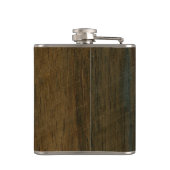 Wirkliches gescanntes hölzernes flachmann (Rückseite)