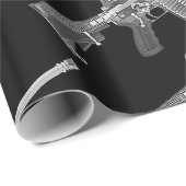 Wirkliches HD Röntgenstrahlbild von wirklichem Geschenkpapier (Rolleneckpunkt)