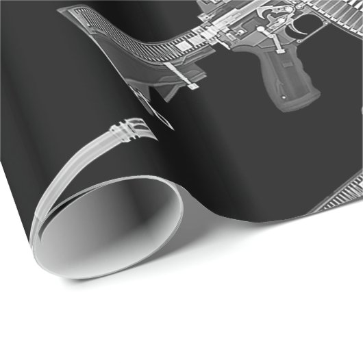 Wirkliches HD Röntgenstrahlbild von wirklichem Geschenkpapier (Rolleneckpunkt)