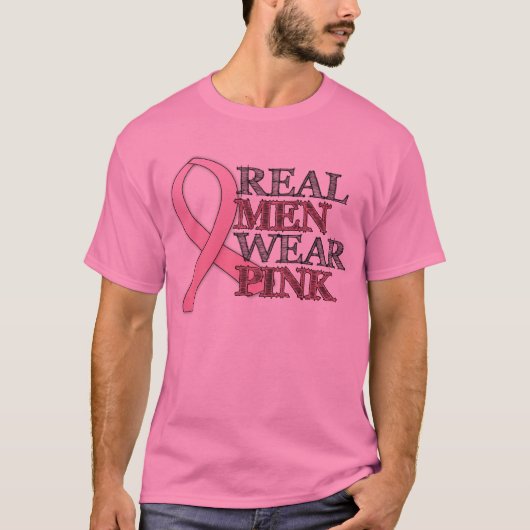 Wirkliches Herrenbekleidung-Rosa ($19,95) T-Shirt (Vorderseite)