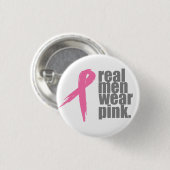 Wirkliches Herrenbekleidung-Rosa Button (Vorne & Hinten)