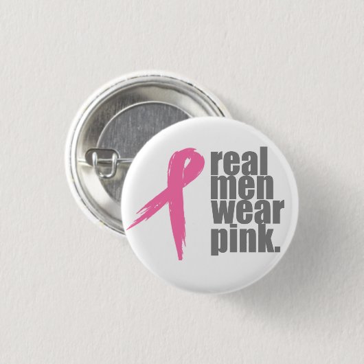 Wirkliches Herrenbekleidung-Rosa Button (Vorne & Hinten)