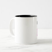 Wirkliches Herrenbekleidung ROSA! Zweifarbige Tasse (Vorderseite Links)