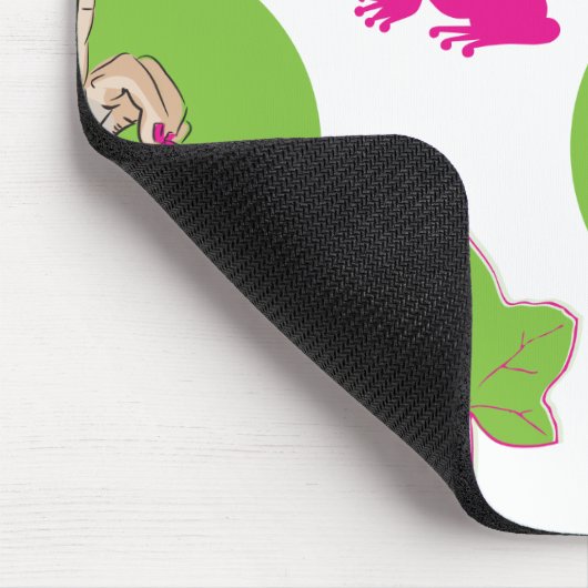 Wirkliches hübsches Mädchen Mousepad (Ecke)