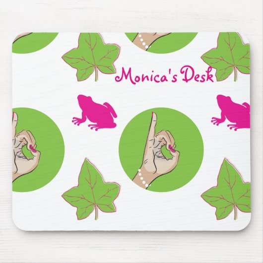 Wirkliches hübsches Mädchen Mousepad (Vorne)