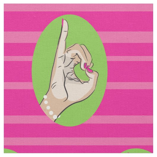 Wirkliches hübsches rosa und grünes Gewebe Stoff (Nahaufnahme)