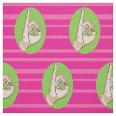 Wirkliches hübsches rosa und grünes Gewebe Stoff (Muster)