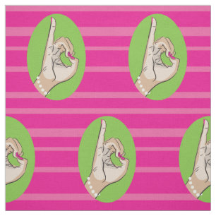 Wirkliches hübsches rosa und grünes Gewebe Stoff