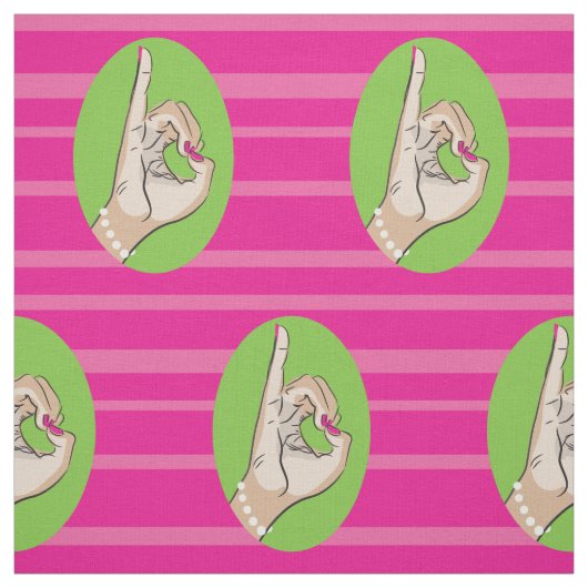 Wirkliches hübsches rosa und grünes Gewebe Stoff (Muster)