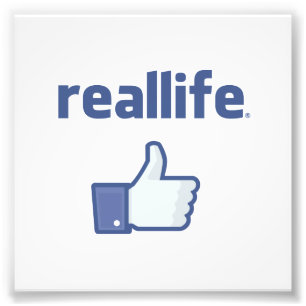 Wirkliches Leben Fotodruck