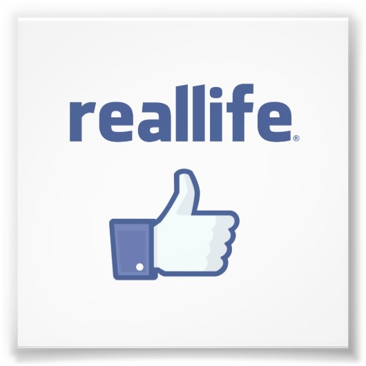 Wirkliches Leben Fotodruck (Vorne)