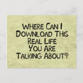 Wirkliches Leben Postkarte (Vorderseite)