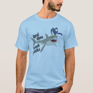 Wirkliches Mann-Durchschlags-Haifisch-Shirt T-Shirt