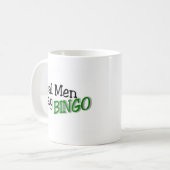 Wirkliches Mann-Spiel-Bingo 3 Kaffeetasse (Vorderseite Links)