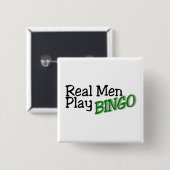 Wirkliches Mann-Spiel-Bingo Button (Vorne & Hinten)