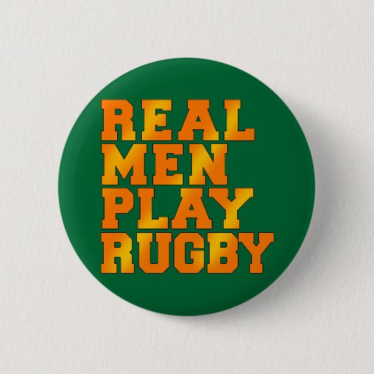 Wirkliches Mann-Spiel-Rugby Button (Vorderseite)