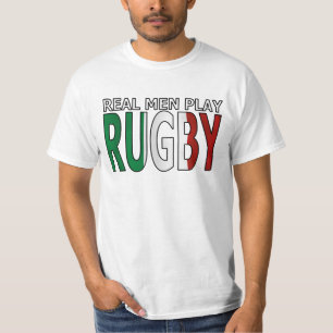 Wirkliches Mann-Spiel-Rugby Italien T-Shirt