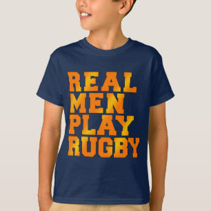 Wirkliches Mann-Spiel-Rugby T-Shirt