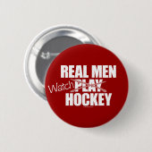 Wirkliches Mann-Uhr-Hockey Button (Vorne & Hinten)