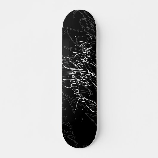 Wirkliches Rhythmus-Logo Skateboard (Vorne)