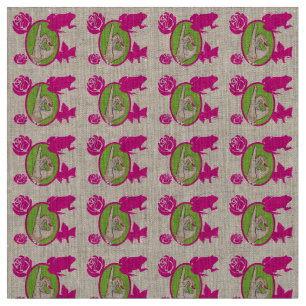 Wirkliches rosa und grünes Gewebe Stoff
