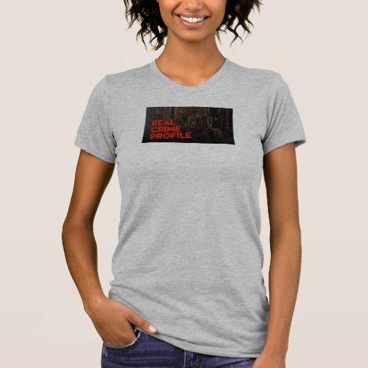 Wirkliches Verbrechen-Profil-Schaufel-Hals-T-Shirt T-Shirt (Vorderseite)
