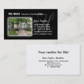 Wirkliches Visitenkarte (Vorne/Hinten)