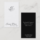 Wirkliches Visitenkarte (Vorne/Hinten)