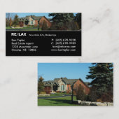 Wirkliches Visitenkarte (Vorne/Hinten)