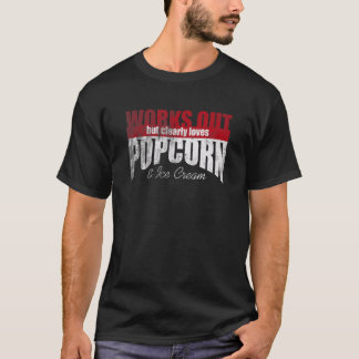 Wirkt aus, aber eindeutig Lieben Popcorn & Ice Cre T-Shirt