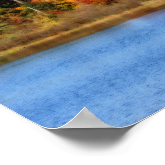 Wirkung des Herbstblattes Poster (Ecke)