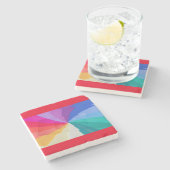 Wirkung Droste auf Untersetzer (Seitenansicht)