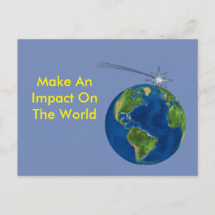 Wirkung erzielen postkarte