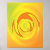 Wirlwind Orange Yellow Poster (Vorne)