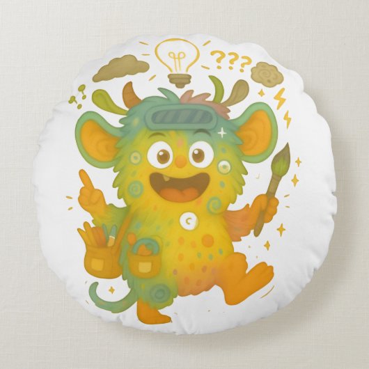 Wirrwuschel Kissen – Das große ADHS-Mischmonster v (Vorderseite)