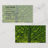 Wirsingkohlblatt Visitenkarte (Vorne/Hinten)