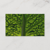 Wirsingkohlblatt Visitenkarte (Rückseite)