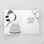 Wirst du aufhören, Mann? Geburtstag Karte (Innenseite)