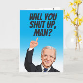 Wirst du aufhören, Mann? Geburtstag Karte (Gelbe Blume)