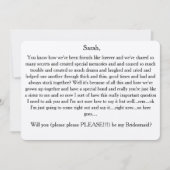 Wirst du bitte meine Brautjungfrau sein? Benutzerd Einladung (Vorderseite)