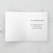 Wirst du? Custom Bridesmaid Card Einladung (Innenseite)