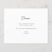 Wirst du dein Foto zu meiner Bridesmaid machen? VH (Rückseite)