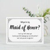 Wirst du durch meine Trauzeugin Ankündigung (Stehend Vorderseite)